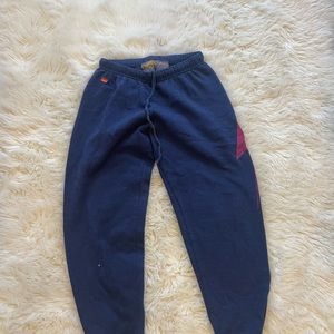 Aviator nation navy blue boot sweatpants